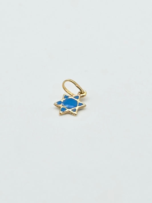 Dije strella azul 14k resin Size s Weight 0.27