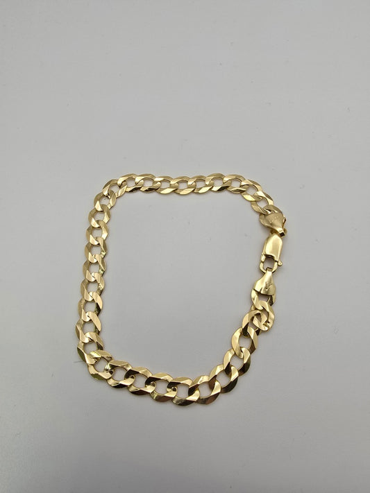 Tobillera corte brillo 10k Size 11x4.8 Weight 5.86