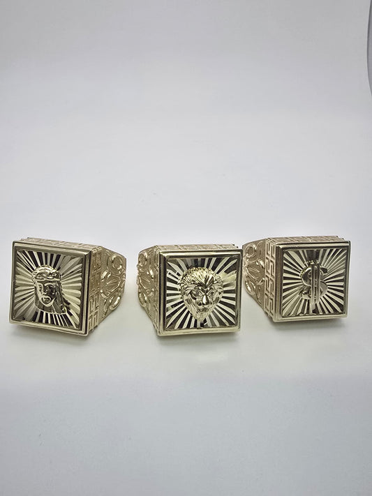 Anillo corte brillo 10k Size 11 Weight 14
