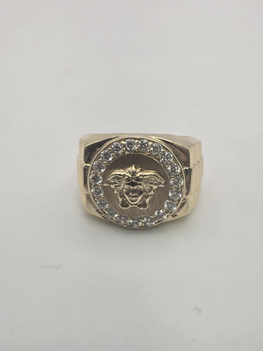 Anillo medusa 10k Size 11.5 Weight 8.15
