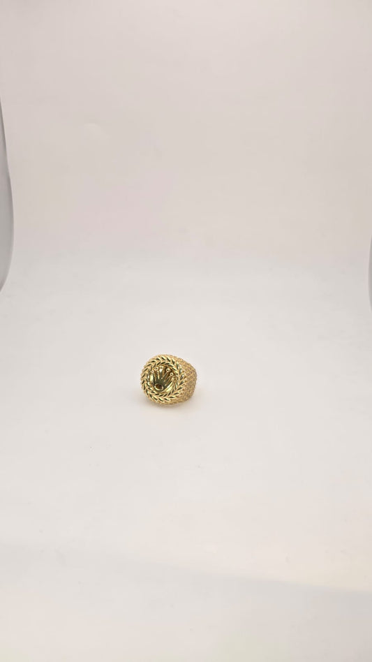 Anillo corona redonda 10k Size 11 Weight 14.35