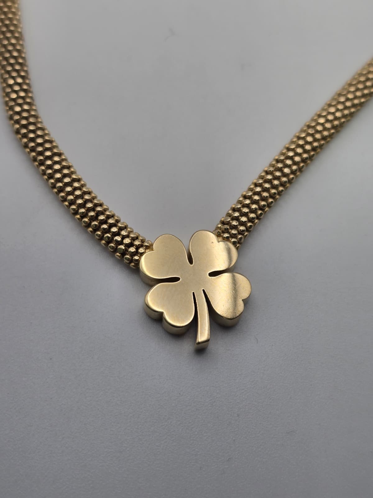 Cadena milanesa 1 trebol 10k Size 18x5 Weight 20.38