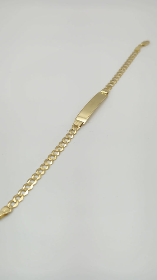 pulsera custom cubanita 10k Size 7x3 Weight 4.12
