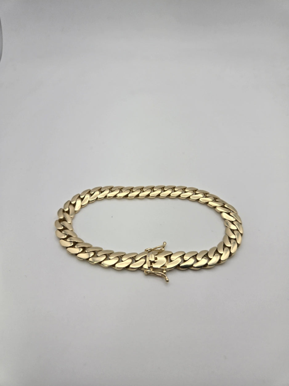 pulsera cubana ita 10k Size 8 Weight 13.69
