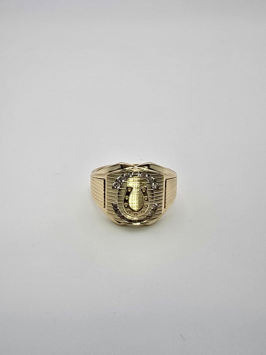 Anillo herradura 10k Size 12 Weight 8.63