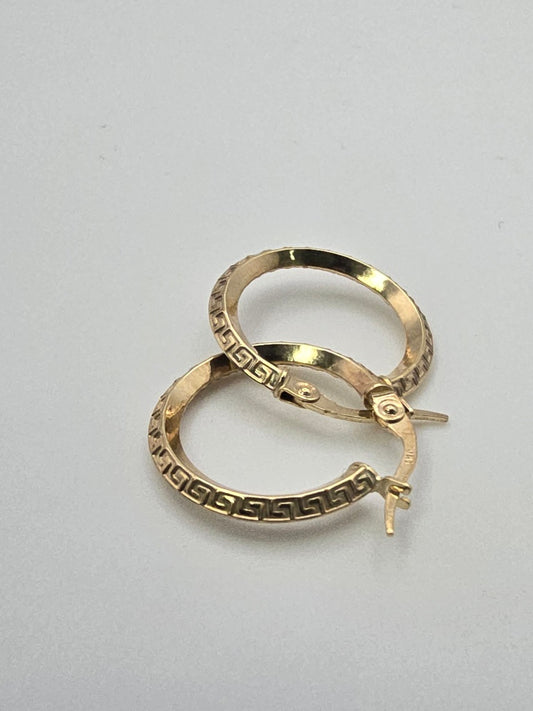 aretes argolla asteca 10k Size 2 Weight 1.21