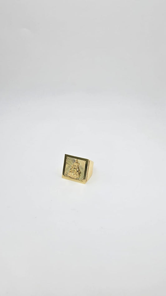 Anillo virgen corte brillo 10k Size 11.5 Weight 10.48