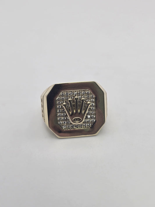 Anillo corona 10k Size 10 Weight 7.39
