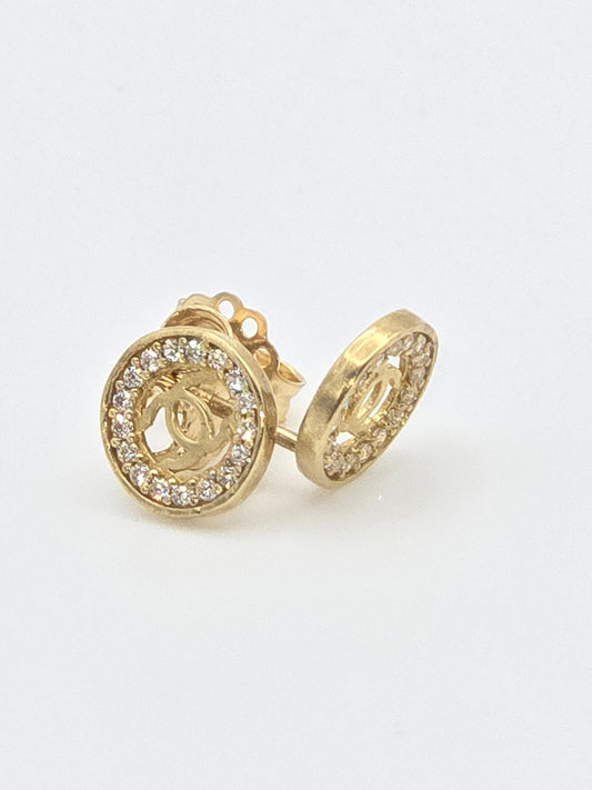 Aretes redondo 10k varias Size m Weight 1.50
