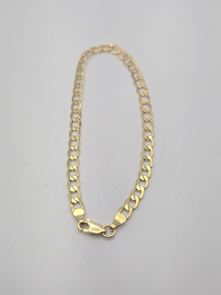 pulsera cuban hollow 10k Size 8 Weight 2.73