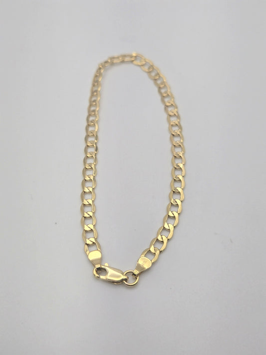 pulsera cuban hollow 10k Size 8 Weight 2.73