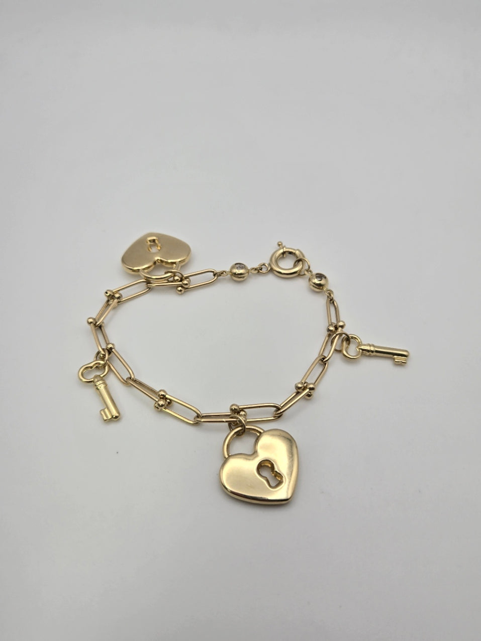 pulsera paperclip 10k Size 7 Weight 7.38