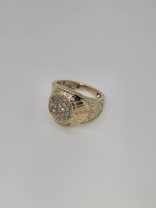 Anillo fancy roseta 10k Size 12 Weight 7.5