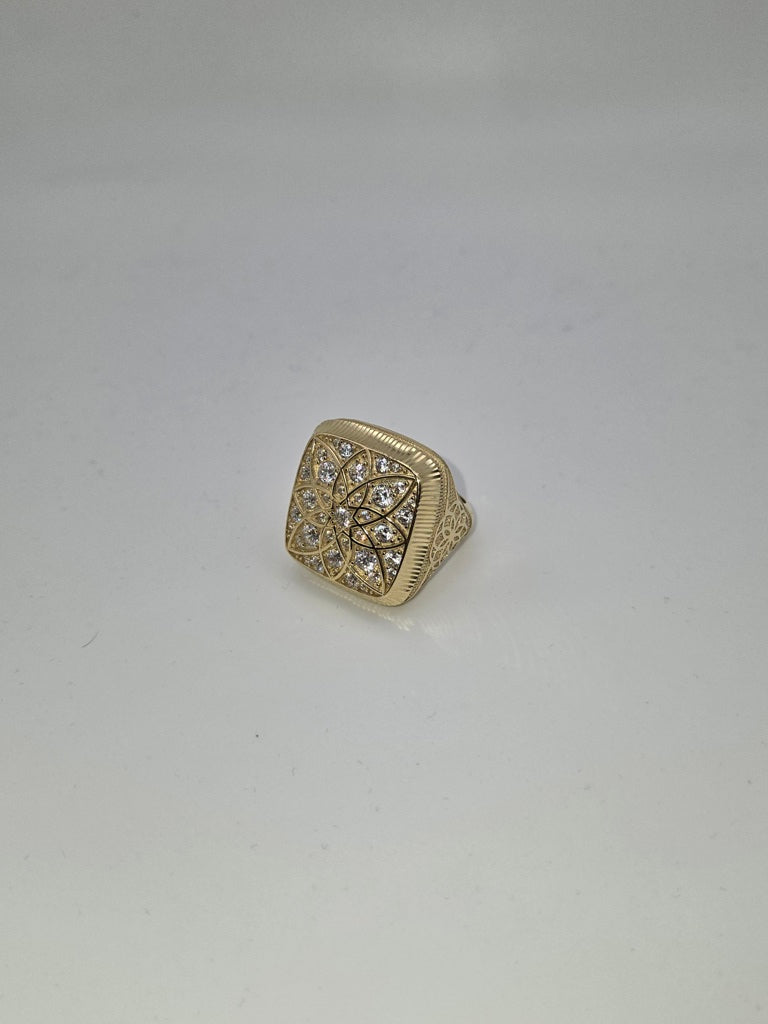 Anillo roseta 10k Size 11 Weight 12.9