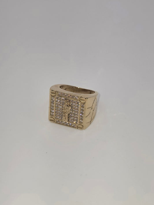 Anillo fancy roseta 10k Size 10 Weight 6.21