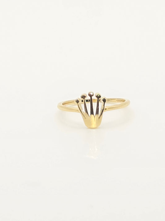 Anillo mujer corona fino 10k Size 7 Weight 1.12