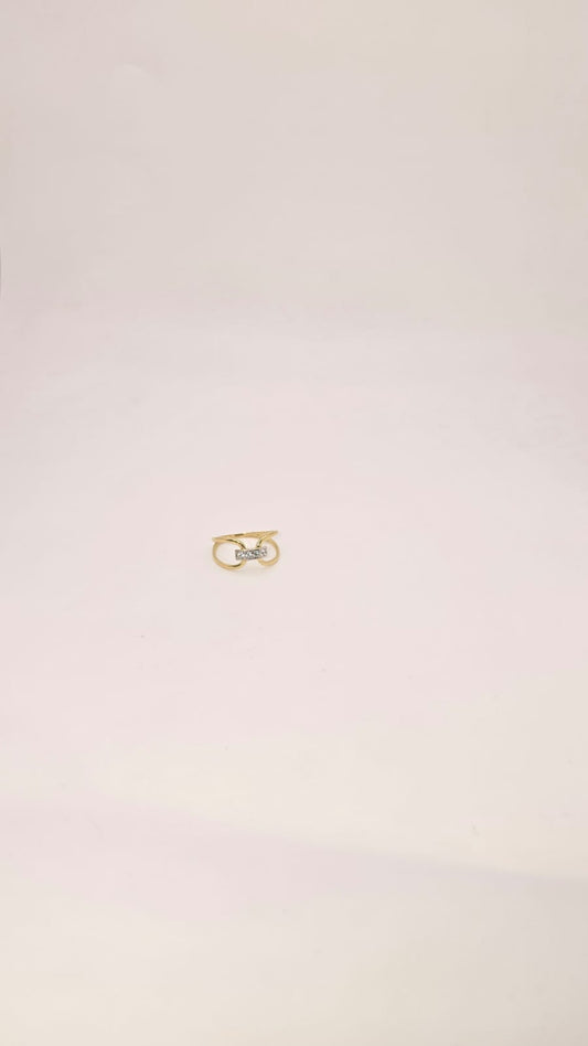 Anillo 2 10k Size 8 Weight 1.61