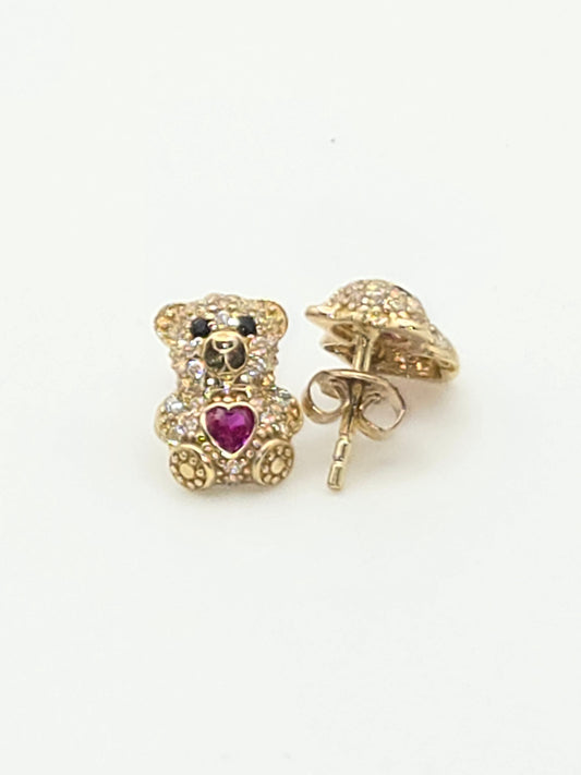Aretes oso 10k varias Size m Weight 2.36