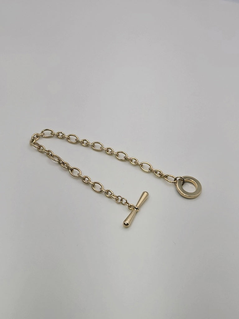 Manilla fancy hollow pancer 14k Size 7 Weight 4.58