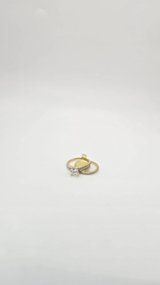Anillo duo compromiso 10k Weight 6