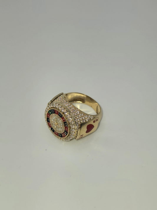 Anillo fancy roseta 10k Size 10 Weight 10