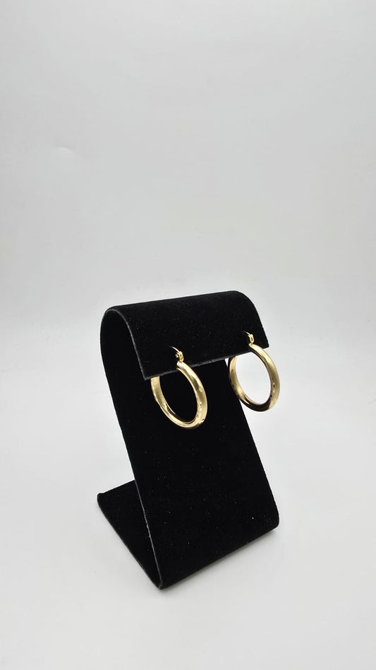 Aretes lisas 1 10k Size 20 Weight 2.11